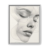 Japandi-Inspired Minimalist One-Line Portrait Art Print