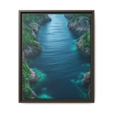 Coastal Serenity: Aerial BC Highway - Premium Museum Art Print