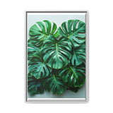 Floating Monstera Elegance - Serene Nature Art on Premium Paper
