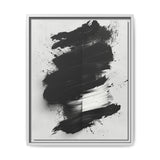 Abstract Monochrome Brushstrokes - Dynamic Canvas Art Print