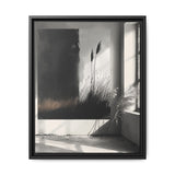 Abstract Elegance: Bold Black and White Brush Stroke Art Print
