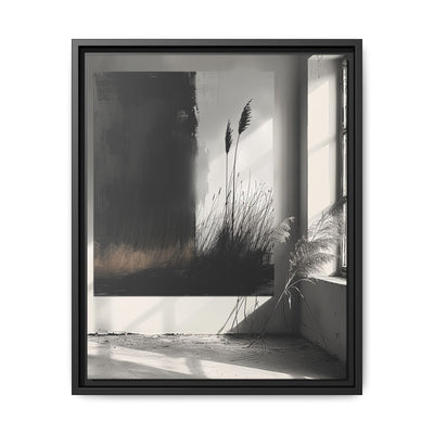 Abstract Elegance: Bold Black and White Brush Stroke Art Print