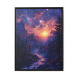 Enchanted Cosmic Forest - Neon Psychedelia Fine Art Print