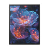Galactic Blossom: Neon Space Nature - 4K Ultra HD Anime Art Print