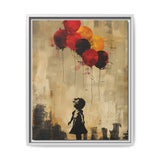 Urban Whimsy: Child & Balloons Banksy-Inspired Fine Art Print