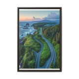 Coastal Elegance: Aerial View of British Columbia Highway Print