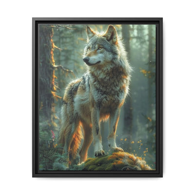 Enchanted Forest Guardian Wolf - Mystical Moonlit Art Print