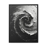 Abstract Swirls Art Print - Monochrome Brushwork Elegance