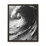Abstract Swirls & Brushstrokes - Black & White Art Print
