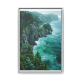 Coastal Serenity: Birdseye BC Highway Art Print
