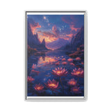 Galactic Bloom: Neon Cosmic Nature - Premium Museum Print 4K