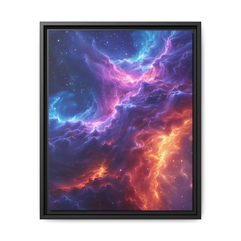 Galactic Dreamscape: Neon Nebula Fine Art Print