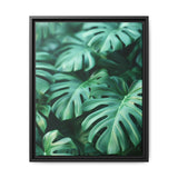 Floating Monstera Leaves - Ethereal Art Print on Museum-Grade Paper
