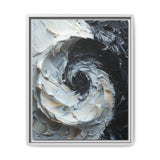 Yin-Yang Harmony - Dramatic Monochrome Abstract Art Print