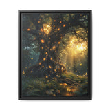 Enchanted Forest Majesty: Vibrant Mushroom & Butterfly Art Print