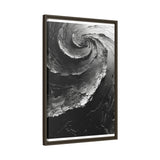 Abstract Swirls & Strokes - High-Contrast Black & White Art Print