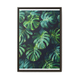 Monstera Dreams - Ethereal Leaves Floating Art Print