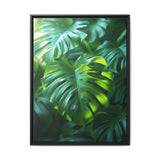 Floating Monstera Delight - Serene Nature Art Print