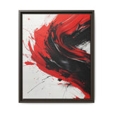 Red & Black Chaos Abstract - Modern Ink Acrylic Art Print