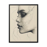 Minimalist Ink Portrait - Japandi Style Fine Art Print