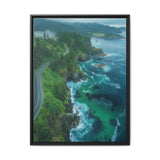Coastal Serenity: Aerial BC Highway Art Print