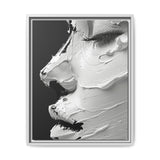 Monochrome Elegance: Abstract Swirls & Brush Strokes Art Print