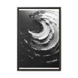 Abstract Swirls Black & White Art Print - High-Definition Brushwork