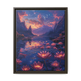 Galactic Bloom: Neon Cosmic Nature - Premium Museum Print 4K