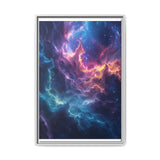 Vibrant Nebula Odyssey - Neon Cosmic Art Print, 4K Detail