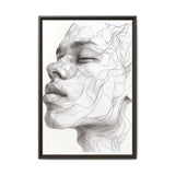 Japandi-Inspired Minimalist One-Line Portrait Art Print
