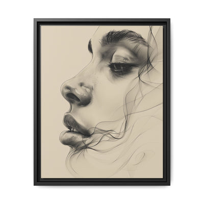 Japandi-Inspired One-Line Minimalist Portrait on Museum Grade Paper