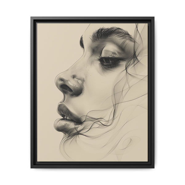 Japandi-Inspired One-Line Minimalist Portrait on Museum Grade Paper