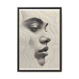 Modern Japandi-Inspired Minimalist Line Art Portrait Print
