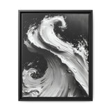 Abstract Elegance: Monochrome Swirls Art Print on Museum Grade Paper
