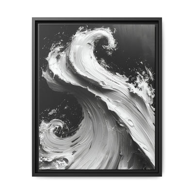 Abstract Elegance: Monochrome Swirls Art Print on Museum Grade Paper