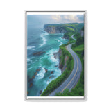 Coastal Serenity: Bird's-Eye View of BC Highway - Fine Art Print