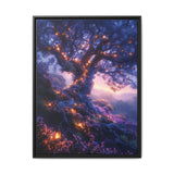Enchanted Forest Lanterns: Bioluminescent Flora Art Print