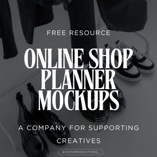 Online Shop Planner Mockups