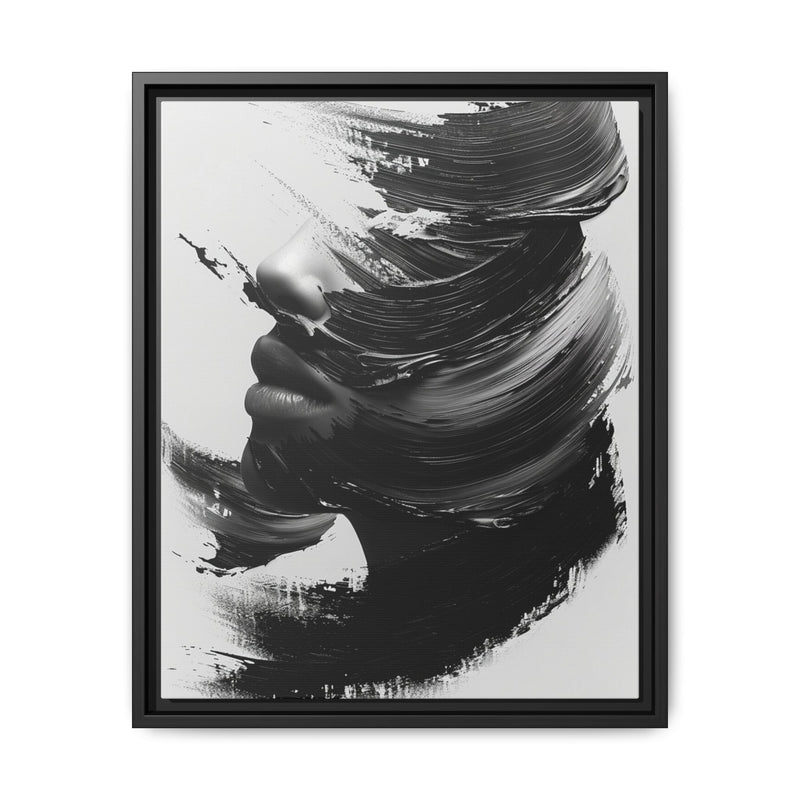 Abstract Swirls – High-Contrast Brush Stroke Art Print