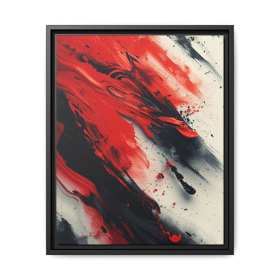 Abstract Energy: Vivid Red & Black Chaos - 8K Fine Art Print