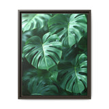 Ethereal Monstera Leaves Art Print - Floating Serenity