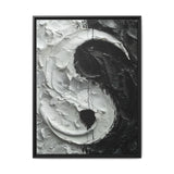 Yin-Yang Swirl Abstract - Modern Impasto Art Print