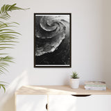 Abstract Swirls & Strokes - High-Contrast Black & White Art Print