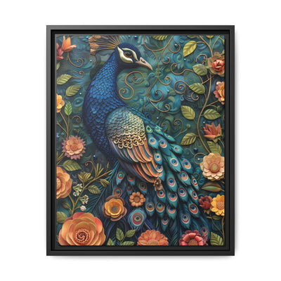 Iridescent Art Nouveau Peacock - Luxury Fine-Art Illustration
