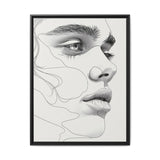 Japandi-Inspired Minimalist Line Art Portrait - Museum Grade Print
