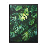 Monstera Dreams - Serene Overhead Leaf Art Print