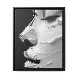 Monochrome Elegance: Abstract Swirls & Brush Strokes Art Print