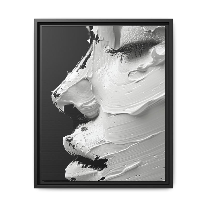 Monochrome Elegance: Abstract Swirls & Brush Strokes Art Print