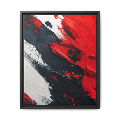 Abstract Red and Black Chaos - Museum-Quality Art Print, 8K