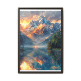 Golden Hour Majesty: Ultra-Realistic Anime Landscape Art Print